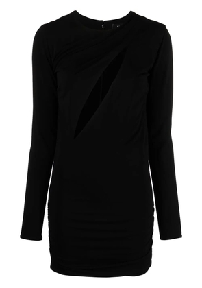 Versace cut-out long sleeves dress - Black