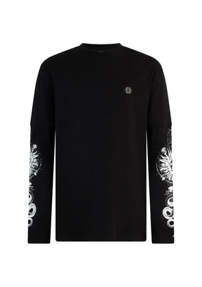 Philipp Plein double-sleeve logo-detail T-shirt - Black
