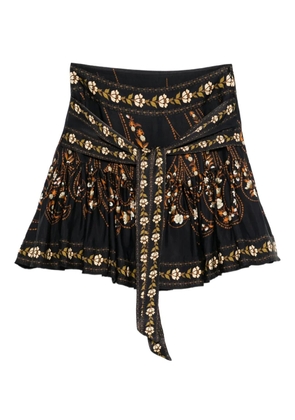 FARM Rio tie-detail skirt - Black
