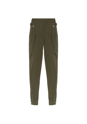 Givenchy zip-pocket pleated trousers - Green