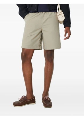 Fred Perry embroidered cotton poplin shorts - Neutrals