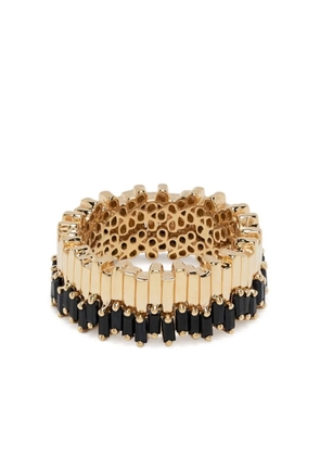 Suzanne Kalan 18kt yellow gold Stacker mini sapphire eternity band