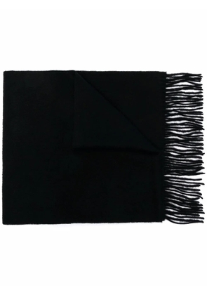 Carhartt WIP Clan fine-knit fringe scarf - Black
