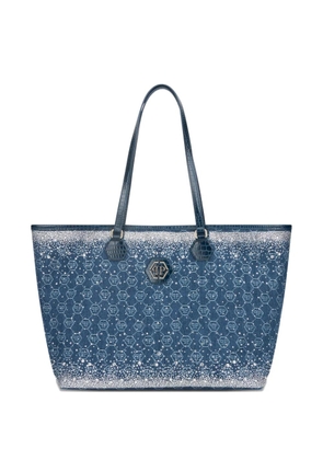 Philipp Plein logo-detail tote bag - Blue