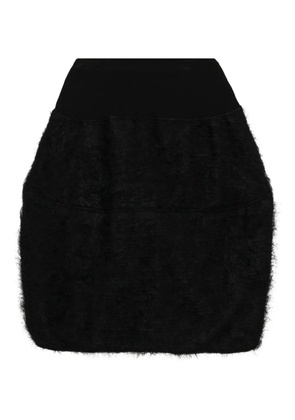 Melitta Baumeister fur-embellished skirt - Black