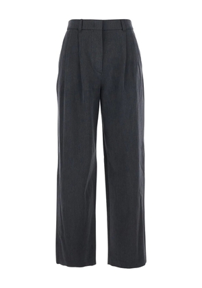 DUNST pleat-detail trousers - Grey