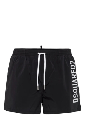 DSQUARED2 logo-print swim shorts - Black