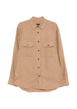Brioni chest-pocket shirt - Brown