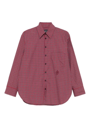 Seafarer checked long-sleeve shirt - Pink