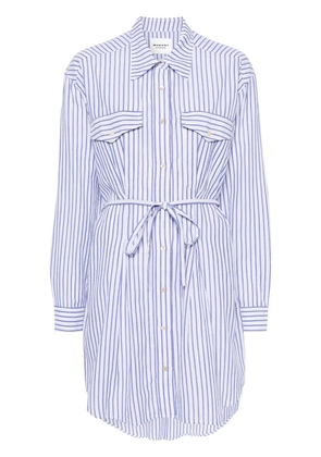 MARANT ÉTOILE Liliane striped shirt dress - Blue