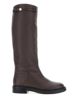 Pollini buckle-detail leather boots - Brown