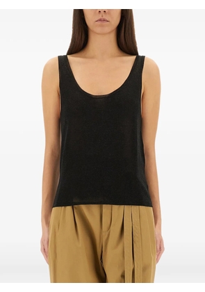 Saint Laurent scoop-neck top - Black