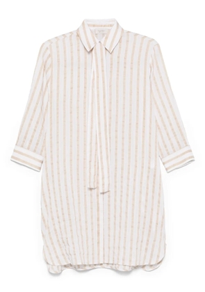 Mazzarelli striped shirt - Neutrals