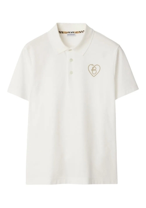 Burberry B Heart cotton polo shirt - White