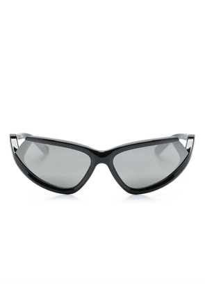 Balenciaga Eyewear Side Xpander Cat biker-frame sunglasses - Black