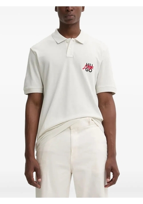 HUGO logo polo shirt - White