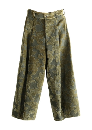 Uma Wang jacquard palazzo trousers - Green
