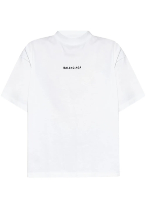 Balenciaga logo-embroidered T-shirt - White