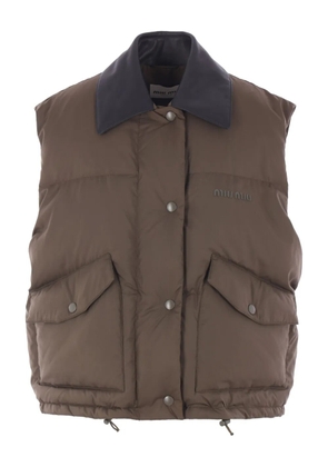 Miu Miu quilted gilet - Green
