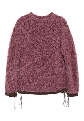 sacai furry jumper - Pink