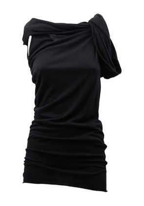 Rick Owens draped asymmetric top - Black