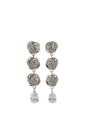 Magda Butrym rose drop earrings - Silver