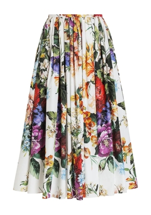 Dolce & Gabbana cotton midi skirt - White
