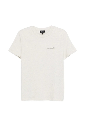 A.P.C. logo-detail T-shirt - Neutrals