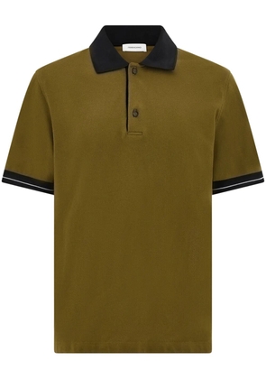 Ferragamo contrast polo shirt - Green
