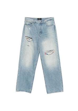 Nahmias ripped beaded jeans - Blue