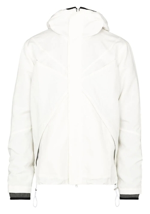 RANRA Ljos zipped pockets hooded jacket - White