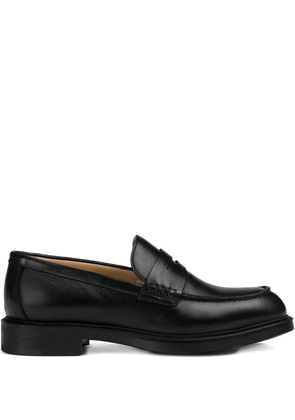 Doucal's leather loafers - Black
