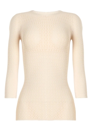 Wolford Daisy net top - Neutrals