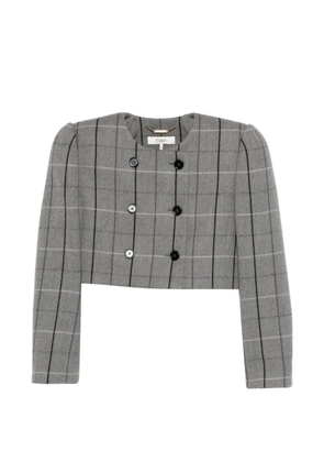 Chloé double-breasted check jacket - Grey