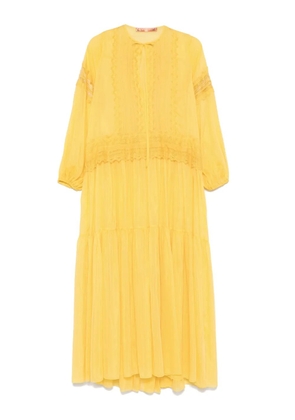 Ermanno Scervino embroidered maxi dress - Yellow