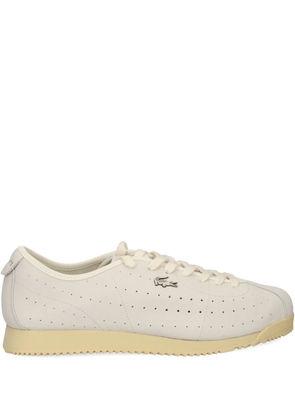 Lacoste Club-Low perforated leather sneakers - White
