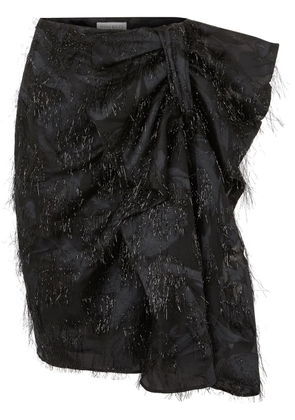 Nina Ricci asymmetric bow skirt - Black