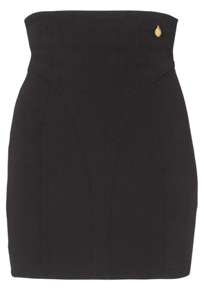 Balmain high-waisted crepe miniskirt - Black