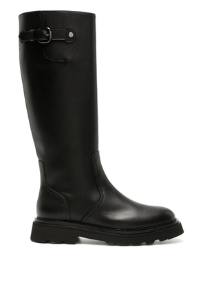 Doucal's knee-high leather boots - Black