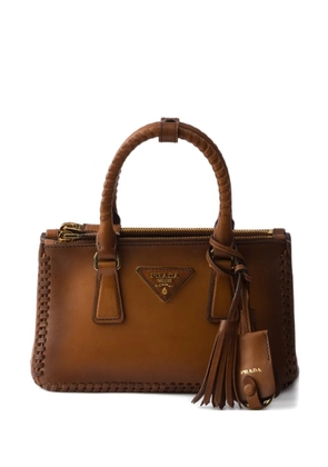Prada mini Galleria leather tote bag - Brown