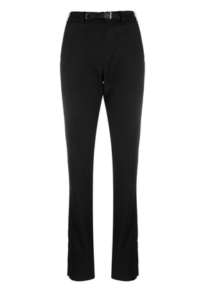 16Arlington slim-cut belted trousers - Black