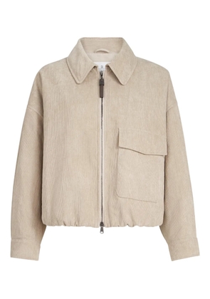 Brunello Cucinelli corduroy-effect jacket - Neutrals