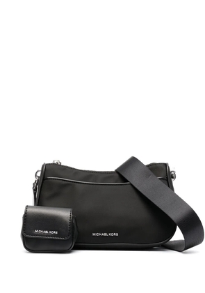 Michael Kors logo lettering crossbody bag - Black