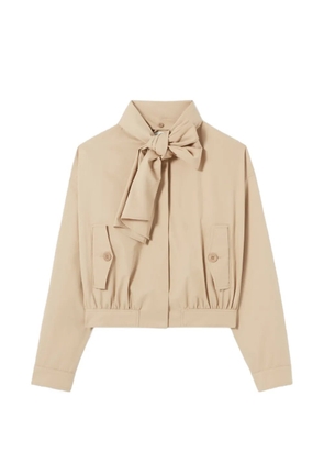 Claudie Pierlot bow -detail jacket - Neutrals