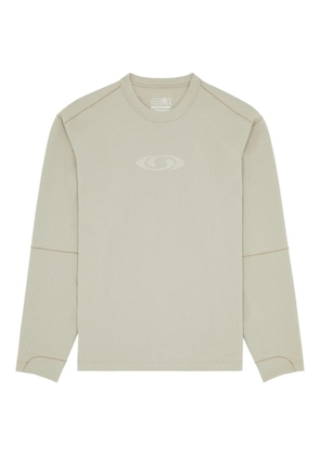 MM6 Maison Margiela X Salomon logo-embellished sweatshirt - Green
