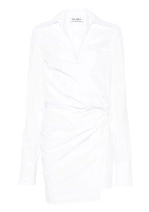 The Attico cotton shirt dress - White