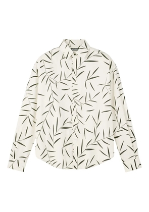 Jacquemus Le Simon ML leaf-print button-up shirt - Neutrals
