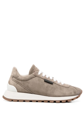 Brunello Cucinelli bead-detailing low-top sneakers - Neutrals