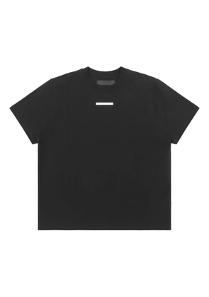 HELIOT EMIL metallic-plaque cotton T-shirt - Black