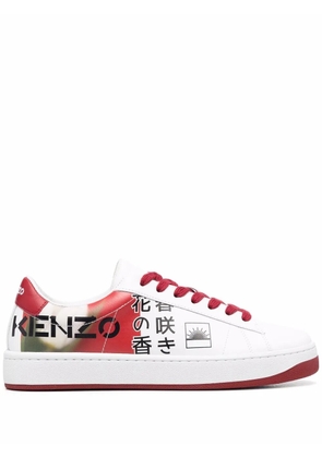 Kenzo Kourt logo-print sneakers - White